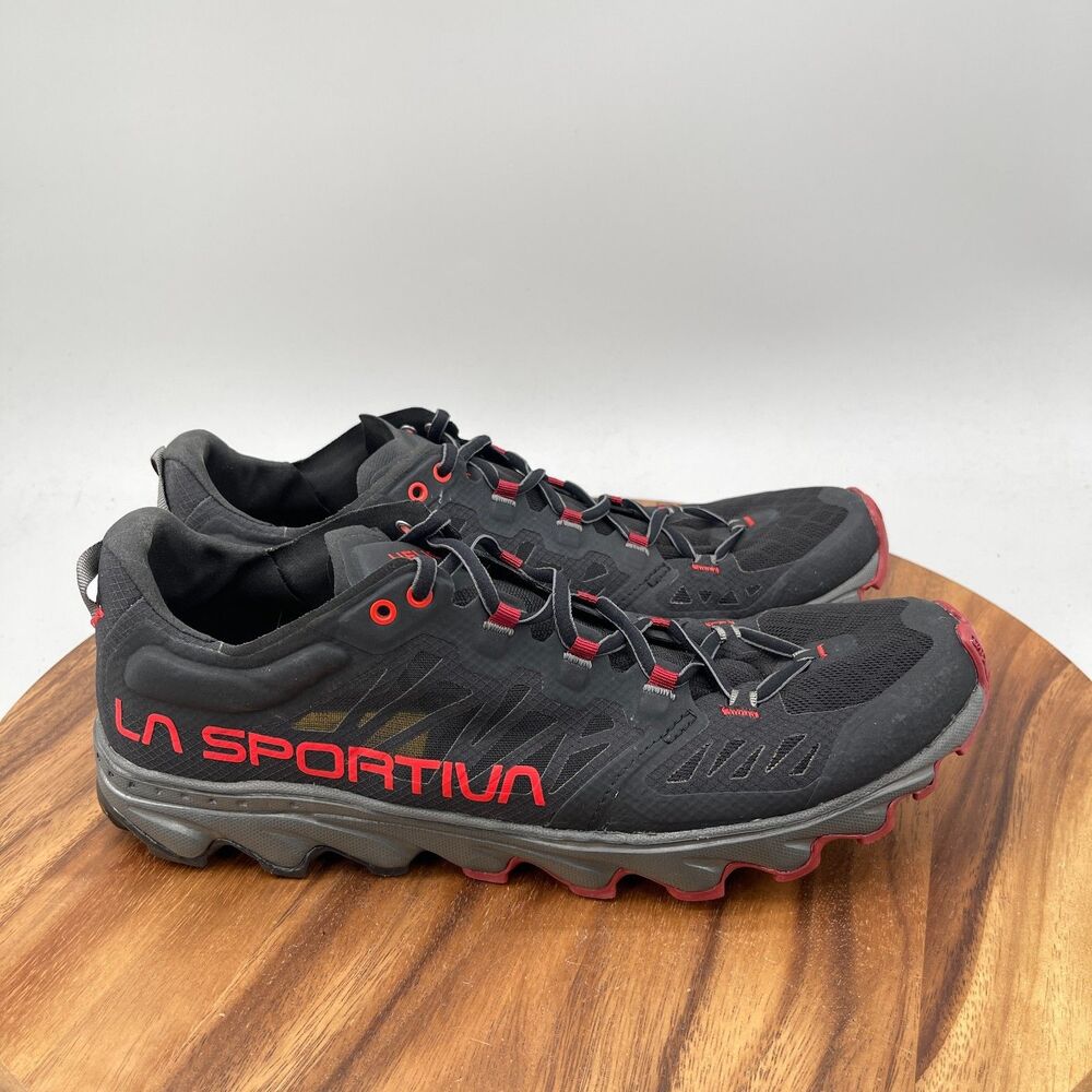 La Sportiva Helios III Shoes Mens Size 12.5 Black Trail Running Comfort Hiking